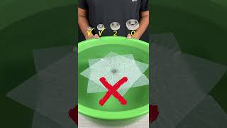 HOW MUCH PAPER DOES IT TAKE TO MAKE THE OBJECT FLOAT? #asmr #satisfying