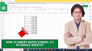 How to Insert Rupee Symbol ₹ in Google Sheets?