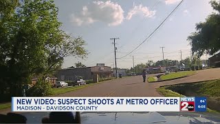 VIDEO: Suspect shoots at MNPD patrol car