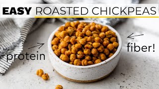 CRUNCHY AND DELICIOUS ROASTED CHICKPEAS | healthy snack hack!