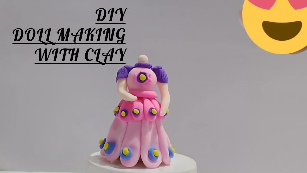 DIY doll making with clay..... #clayart
