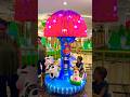 Happy moments on the adorable mini carousel ride full of cute animals and colorful flowers! 🌼🐄🐎🚘