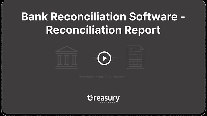 Bank Reconciliation Software - Reconciliation Report