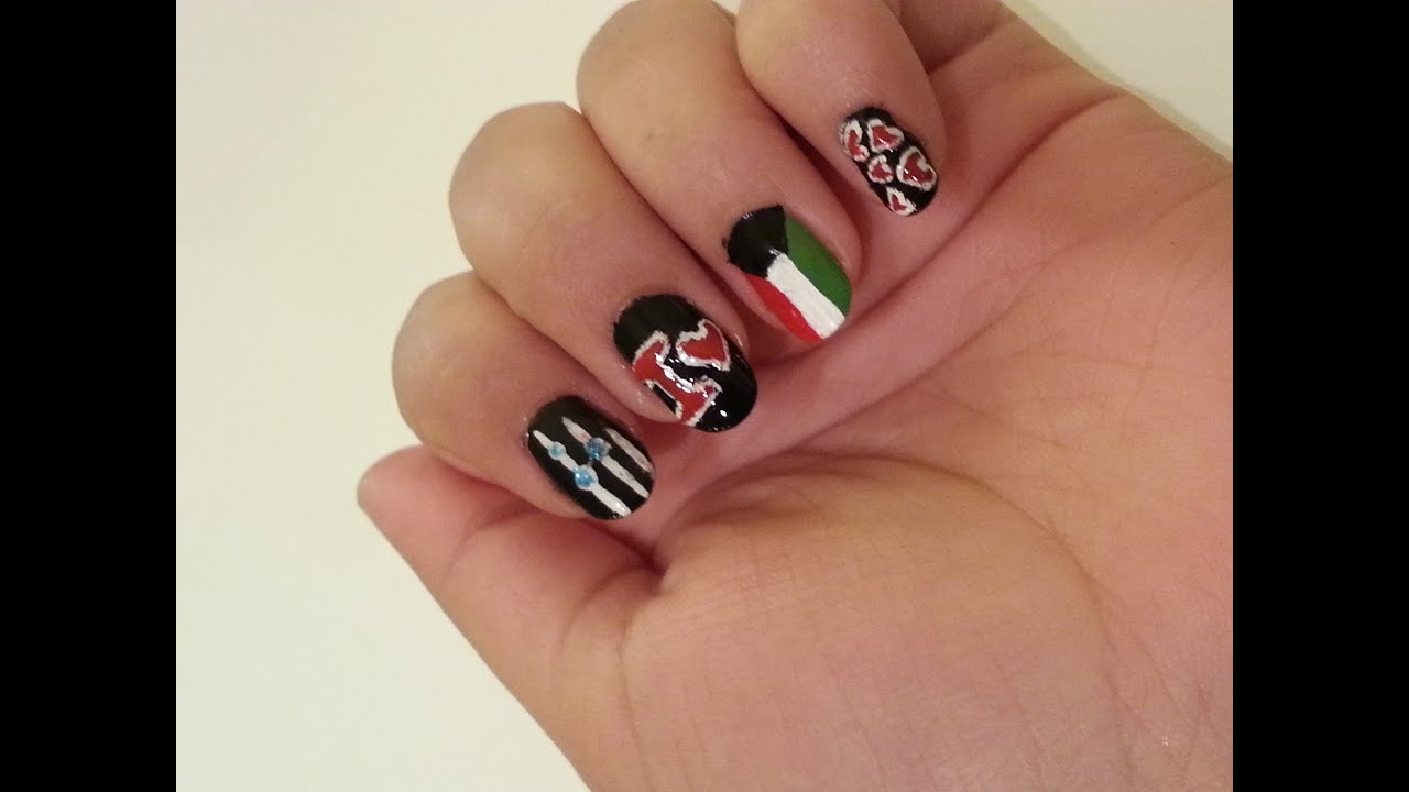 Kuwaiti Inspired Nail Design YouTube