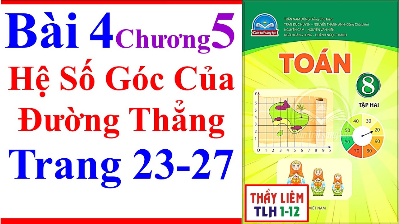 Toán Lớp 8 Bài 4 Chương 5 | Hệ Số Góc Của Đường Thẳng Trang 23 - 27 Chân Trời Sáng Tạo Tập 2 Tiết 1