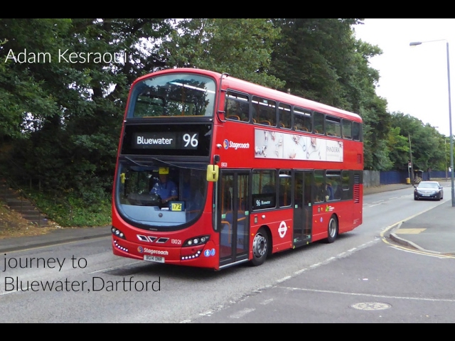 London bus route 96 to bluewater - YouTube