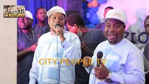 ADEGBODU TWINS THRILL GUESTS AT WUMI TORIOLA'S BABY CHRISTENING