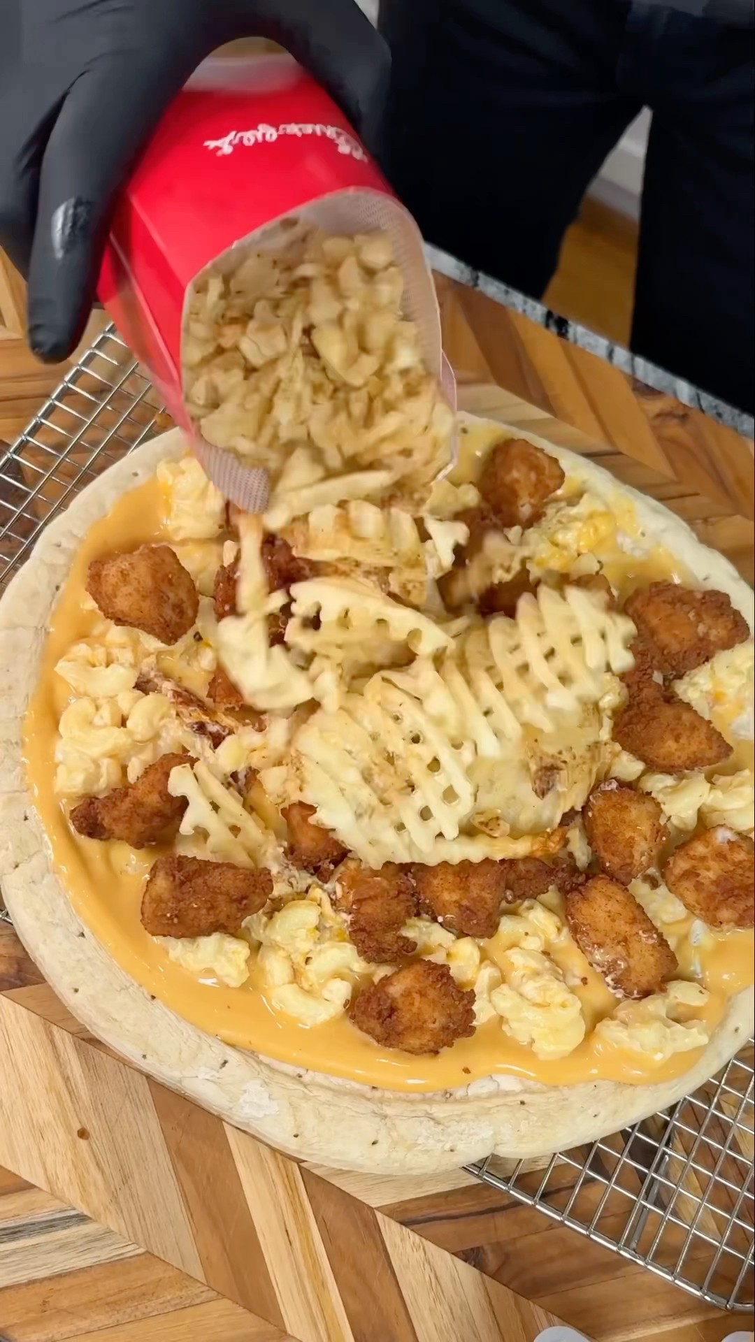 Chick fil-A Pizza ? w/ @614Lyfe \u0026 @FoodDudesCook #shorts