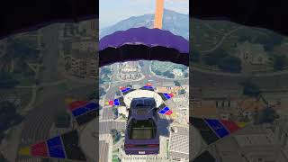 GTA V CAR STUNTS FLYING CAR  #gta #gtaonline#gaming