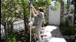 Priscilla shows how to mount a Lighthouse Birdhouse onto the Universal Adjustable Pole. Also, she shows how easy it is to remove 