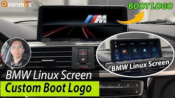 BMW Linux Screen Custom BOOT LOGO, Add any starting LOGO animation for BMW Linux CarPlay screen!