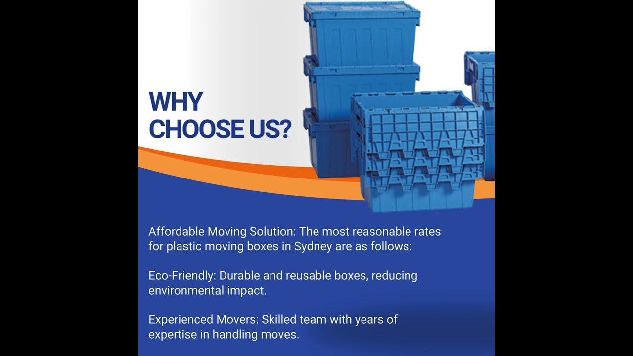Why Plastic Moving Boxes Sydney Are the Smart Choice for a Seamless Relocation?