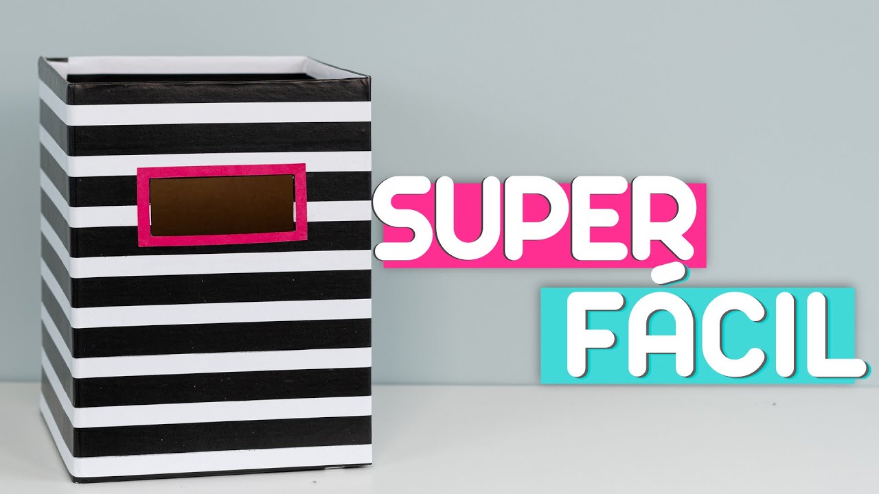 Como Colar Papel de Presente sem Enrugar + Caixa Organizadora Simples e Fácil