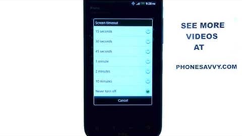 How Do I Adjust The Screen Timeout Duration On My HTC Rezound?