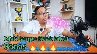 solusi kepanasan saat mati listrik!!! || kipas angin cordless Kamolee