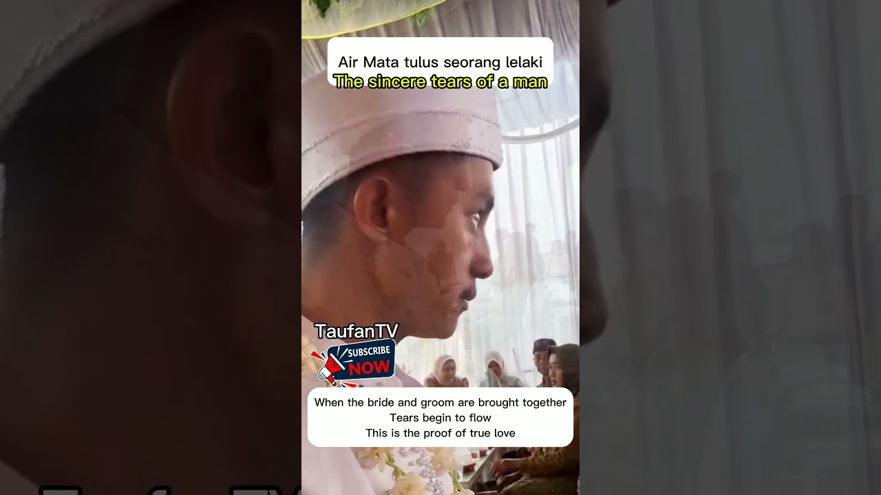 The sincere tears of a man 