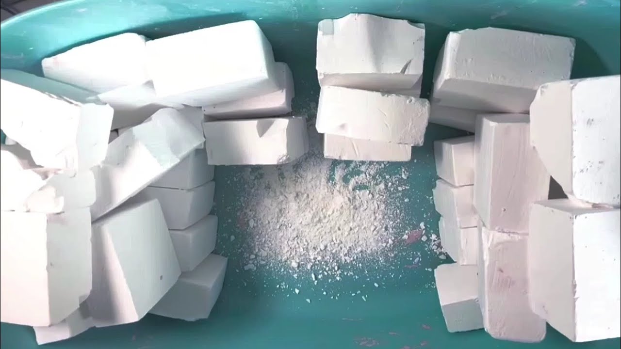 MASS CRUSH SOFT FRESH PLAIN GYM CHALK BLOCKS CRUSH | ODDLYSATISFYING ...