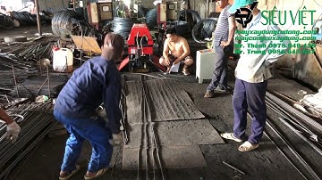 Máy duỗi thẳng cắt đoạn tự động sắt 4-14mm GT-42 bàn giao tại Phước Kiển, Nhà Bè, Tp. Hồ Chí Minh