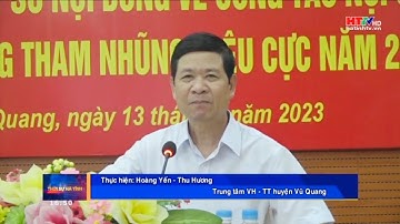 Hội nghị tập huấn, quán triệt một số nội dung về công tác Nội chính, PCTN, tiêu cực năm 2023.