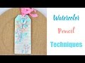 🌺 Watercolor Pencil Tag - Watercolor Pencil Stamping Techniques - Prima DT Project 🌺