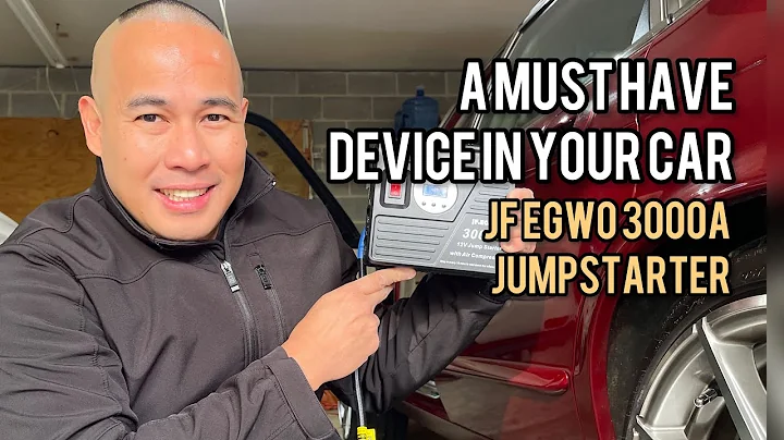 Best Jump Starter With Air Compressor!  JF EGWO 3000A Car A must have for every emergency!