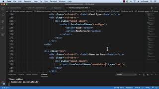 19.9 Angular Project   Checkout Form Layout   Credit Card