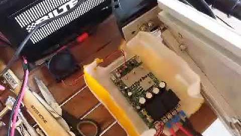 First test PWM kontroller 100A 12v for trolling motor kayak conversion.