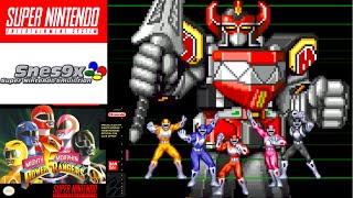 Mighty Morphin Power Rangers (1994) Super Nintendo Entertainment System(SNES) Gameplay in HD(Snes9x)