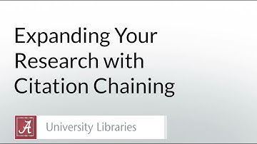 Expanding Your Research with Citation Chaining