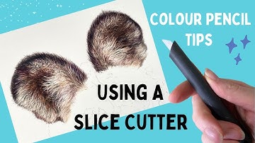 A Sneaky Peak At Using A Slice Cutter In My New Colour Pencil Tutorial!