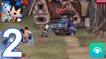 KINGDOM HEARTS Unchained X - Gameplay Walkthrough Part 2 - Quests 4-8 (iOS, Android)