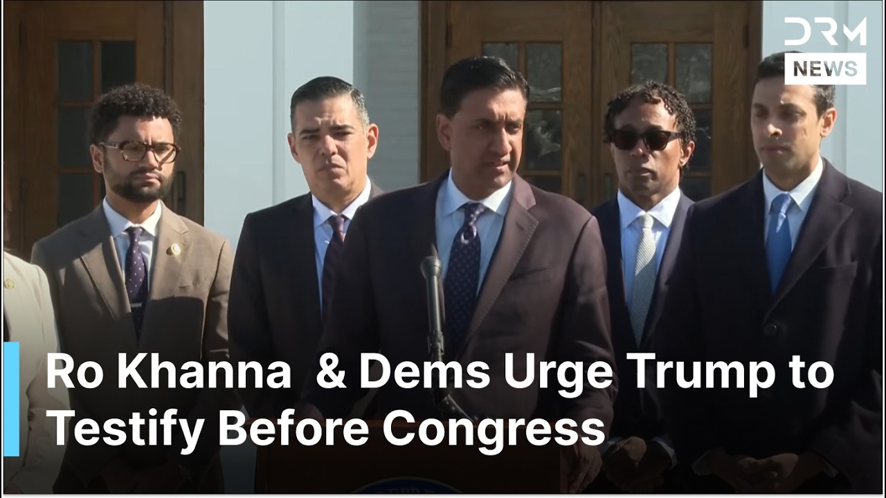 Ro Khanna, Robert Garcia & Dems Urge Trump to Testify Before Congress as Clinton Testifies | AC1G