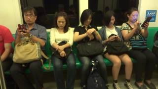 Taiwan Kaohsiung; MRT Train from Formosa Boulevard to ...