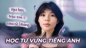 Cách học từ vựng tiếng anh hiệu quả | Mình học 1000 từ vựng/tháng và sử dụng hiệu quả !!