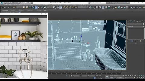 3dsmax Tutorials, Tutorial on 3D Modeling, Texturing & Lighting a Bathroom in 3dsmax