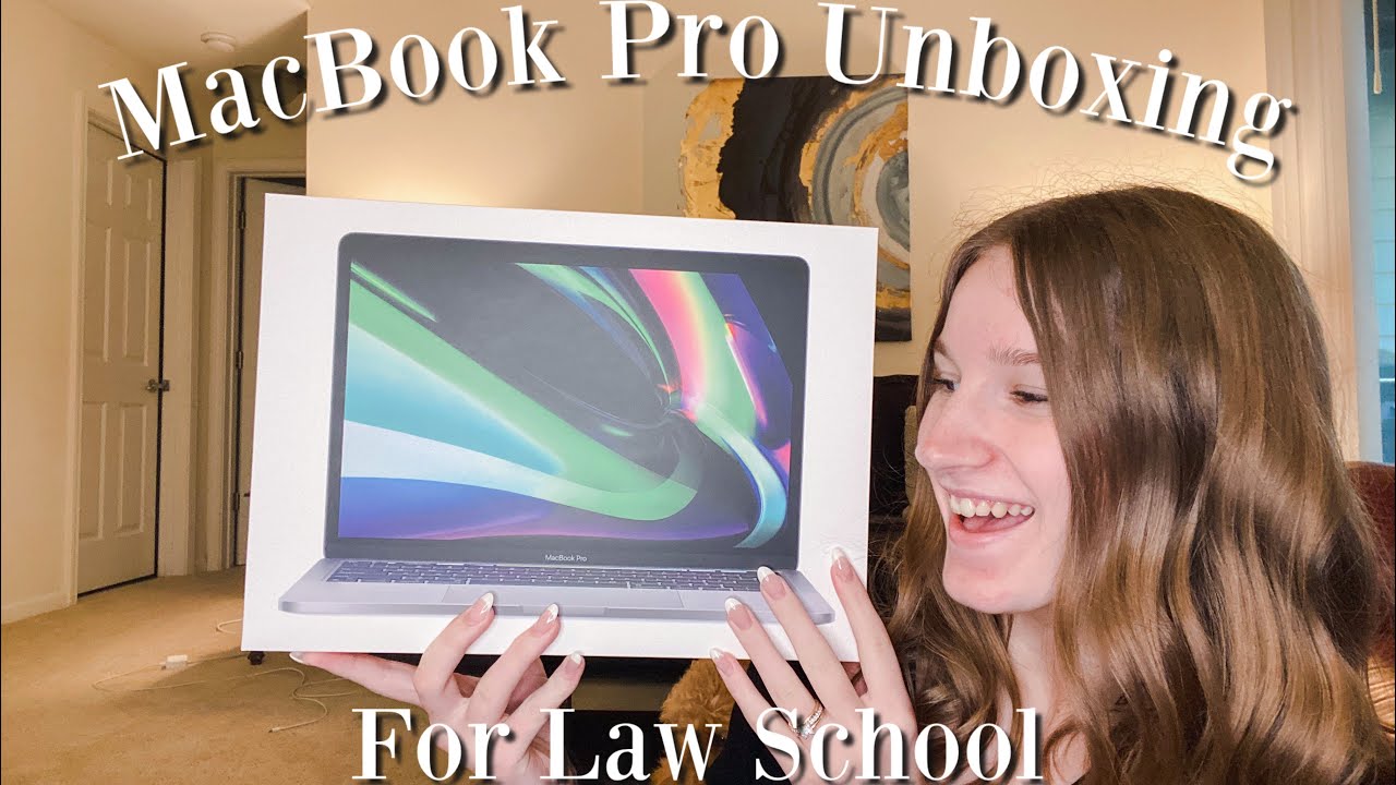 Unboxing My New MacBook Pro for Law School MacBook Pro Unboxing