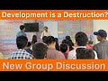 Development is a Destruction or Not? | New Group Discussion Topic in English | Titanium Education