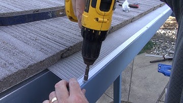 Gutter Guard Install:  Flat Tile