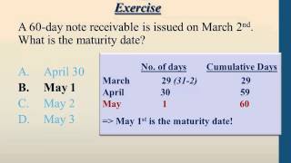 Multiple Choice Exercise for Maturity Date - Professor Victoria Chiu
