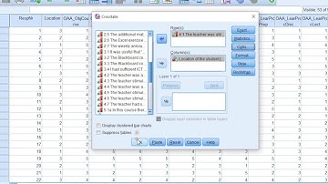 SPSS - Stacked bar chart (via Crosstabs)