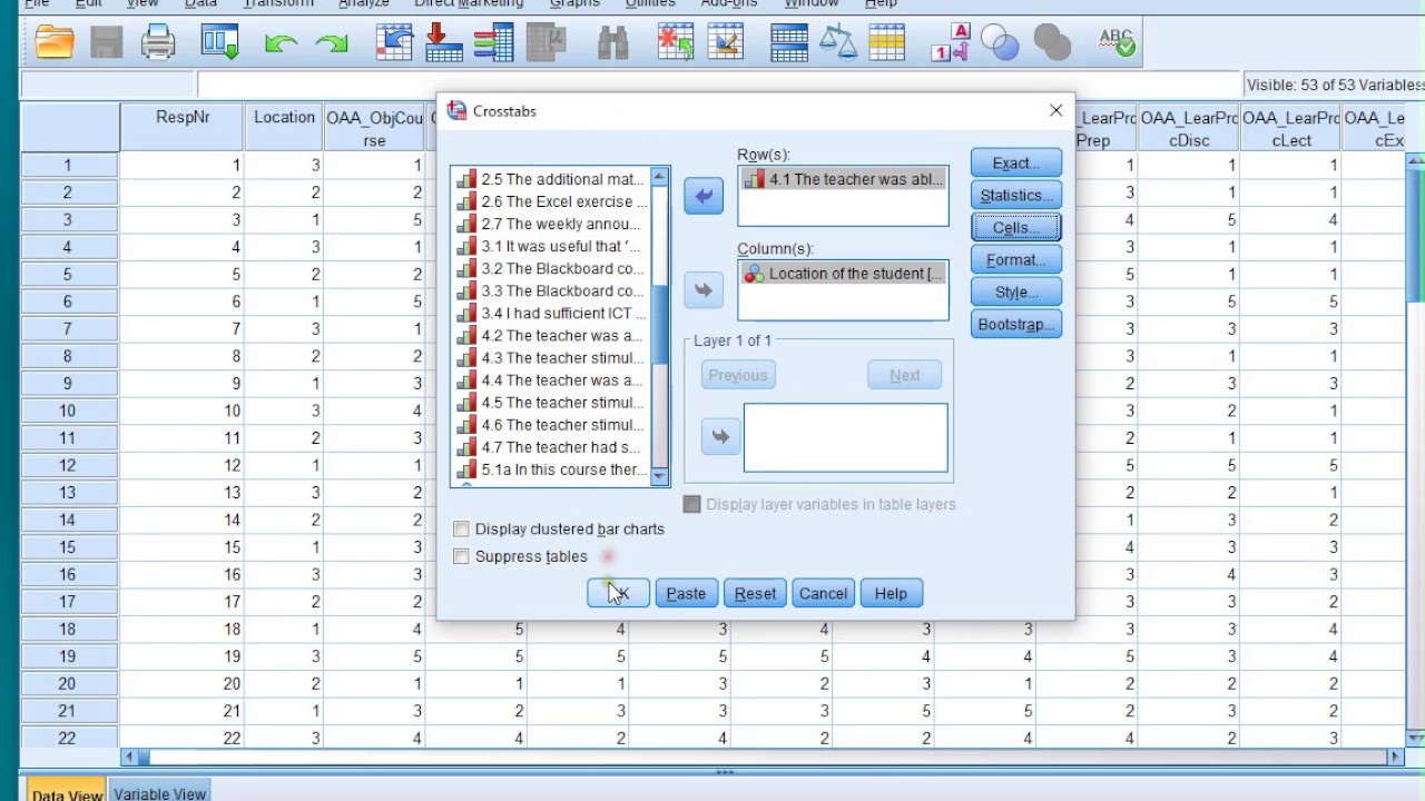 Stacked Bar Chart Spss