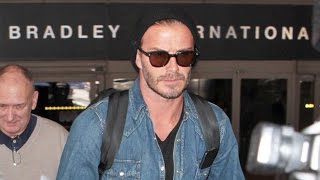 David Beckham Returns To L.A. Ahead Of 40th Birthday With Father Ted Wealth