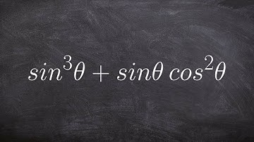 Learn how to simplify a trig expression by factoring out a GCF
