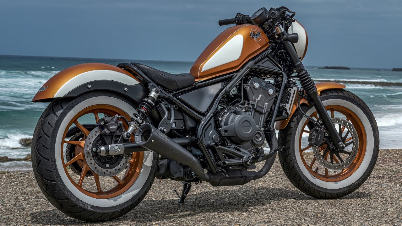 New Custom Honda Rebel 500 Cruiser Motorcycle Build | 