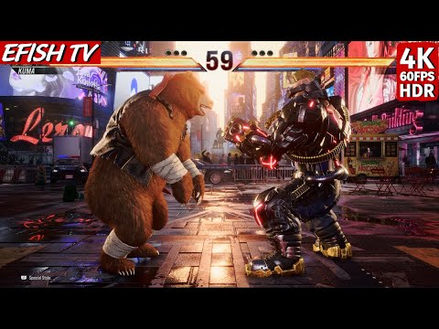 Kuma vs Jack-8 (Hardest AI) - Tekken 8 | 4K 60FPS HDR