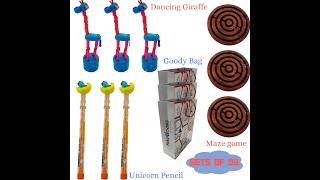 Hapydose Kids  Birthday Return Gift Maze Puzzle,Dancing Giraffe with Unicorn Pencil with Goody Bag screenshot 5
