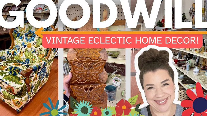Thrift With Me | GOODWILL THRIFT STORES IN OMAHA | Eclectic Home Decor Thrifting VLOG