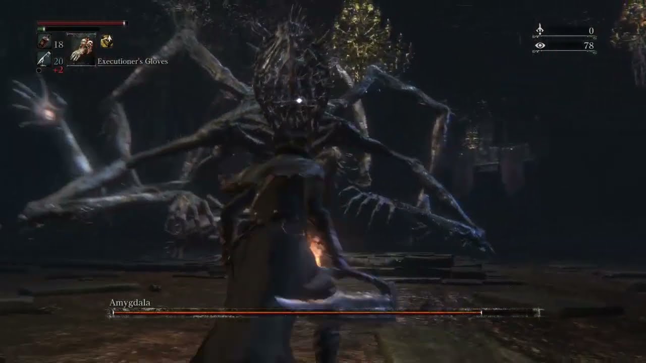 Bloodborne, Arcane Build, Amygdala in Defiled Chalice, Super Easy with Executioner's Glove