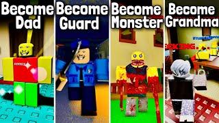 Roblox Weird Strict Dad Become Dad VS Strict Hotel Guard Become Guard VS Residence Massacre Monster