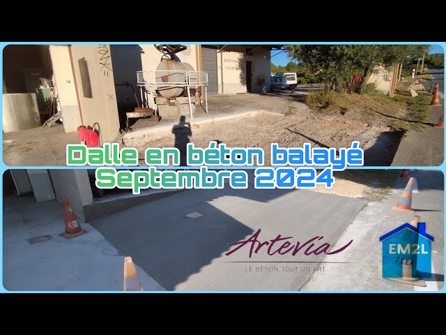 Dalle en béton balayé Septembre 2024